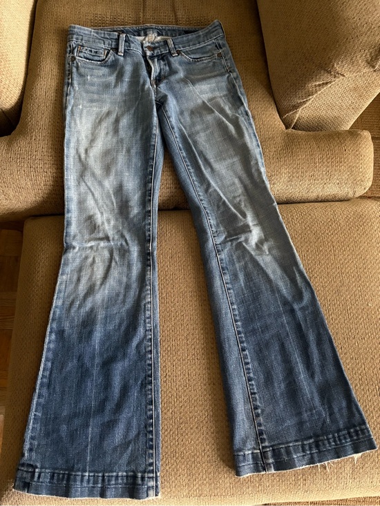 Citizens Of Humanity Denim - Citizen Wide-Leg Flare Jeans in Light and Dark Blue Ombre